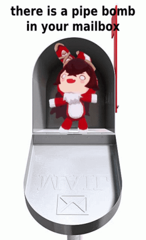 You're The Bomb Inside The Mailbox Bunny GIF