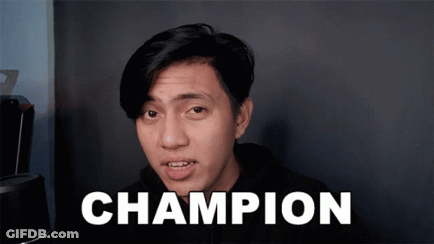 You're The Champion GIF
