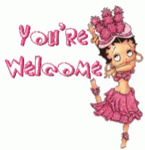 You're Welcome Betty Boop GIF