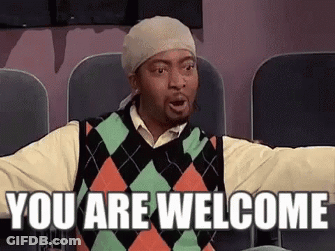 You're Welcome Darell Boy GIF