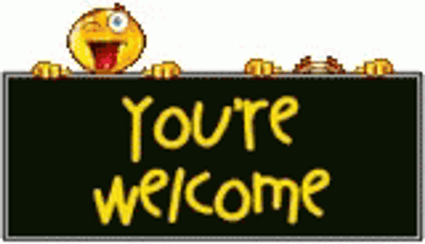 You're Welcome Funny Emojis GIF