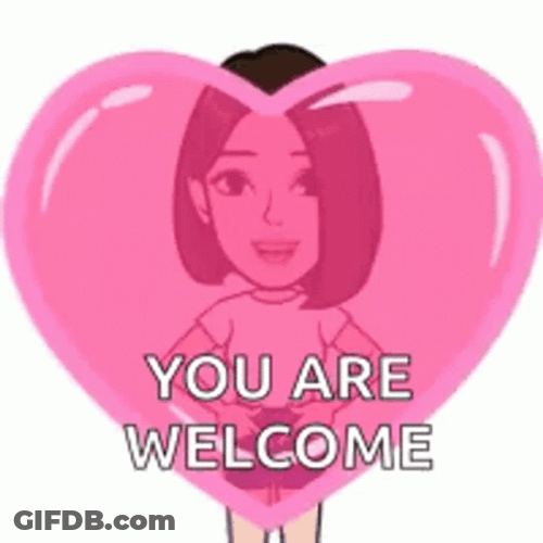 You're Welcome Lovable Girl GIF