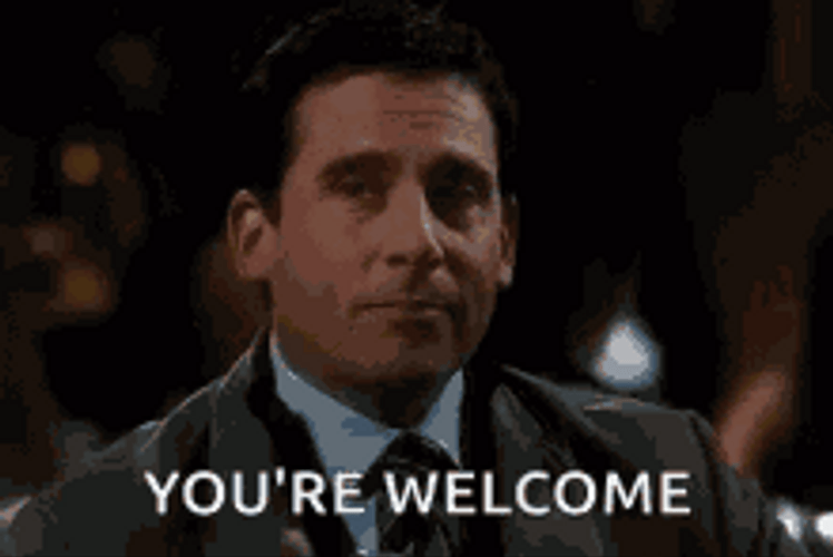 You're Welcome Michael Scott GIF