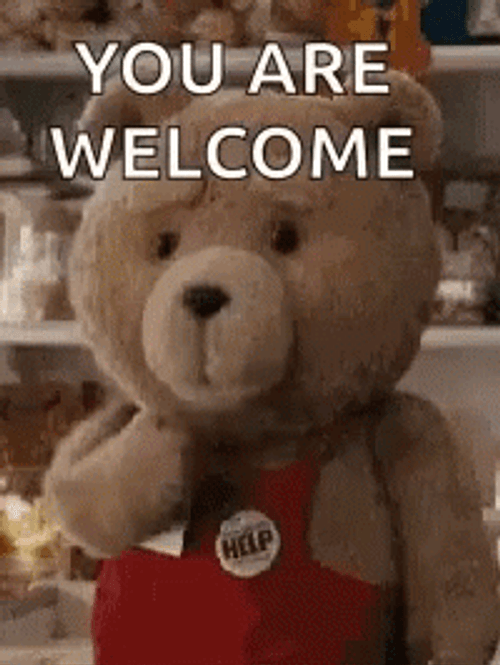 You're Welcome Ted Blow Kiss GIF