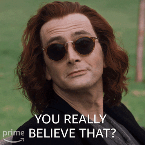 You Really Believe That Crowley GIF