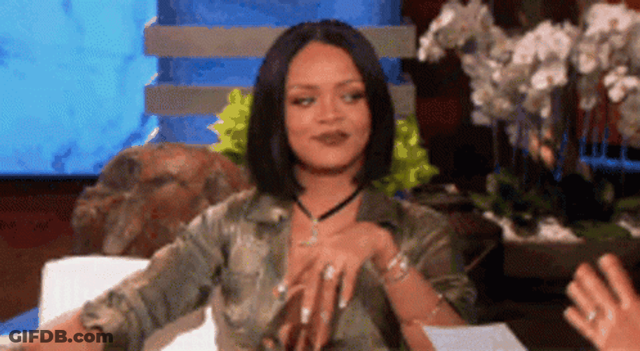 You Right Rihanna Pointing GIF