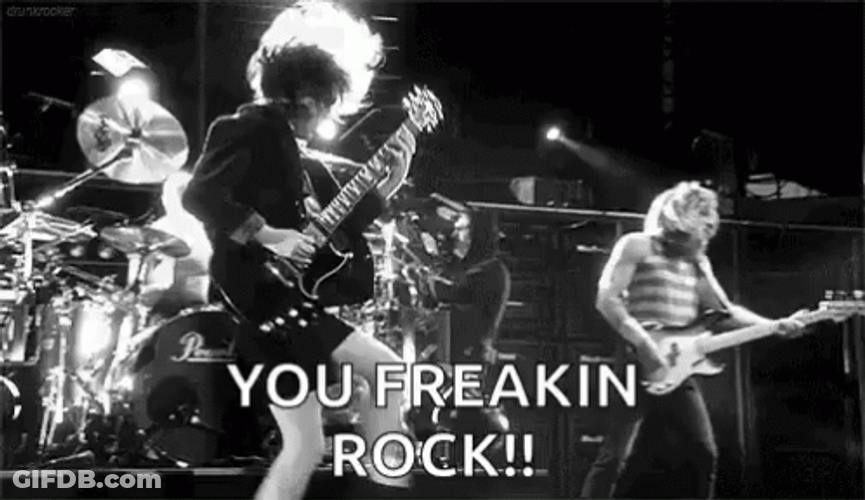 You Rock Meme Angus Young GIF