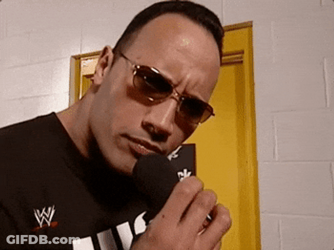 You Rock Meme Dwayne Brows Up GIF