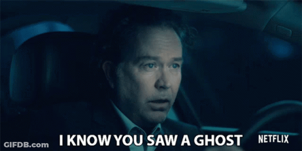 You Saw A Ghost GIF