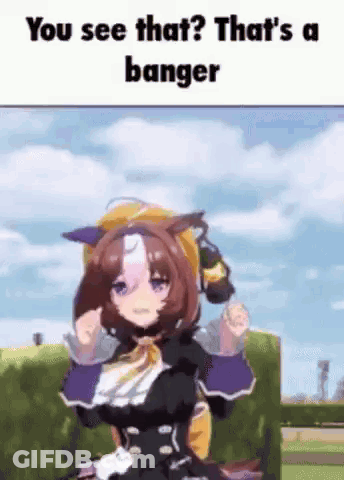 You See That ? That 'S A Banger , A Girl With A Horse On Her Back . GIF
