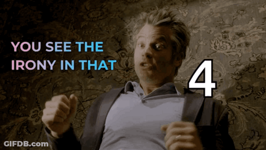 You See The Irony In That Picture GIF
