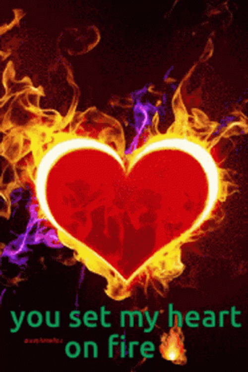 You Set My Heart On Fire GIF