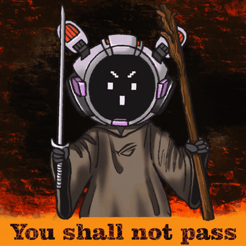 You Shall Not Pass Cartoon Gandalf GIF