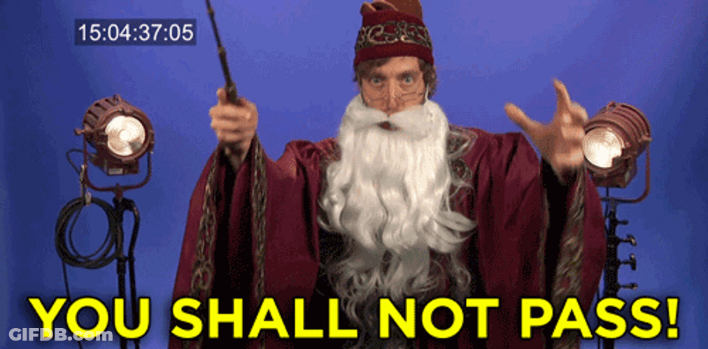 You Shall Not Pass Gandalf Digital Animation GIF