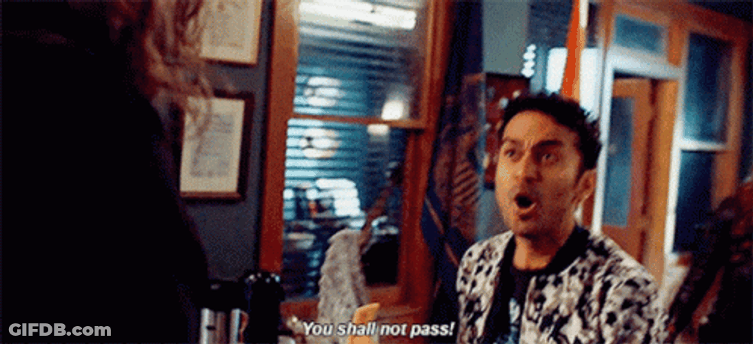 You Shall Not Pass Intense Scream GIF