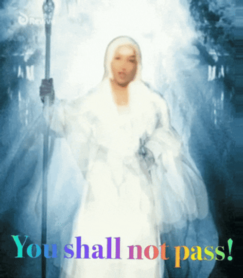You Shall Not Pass White Witch Meme GIF