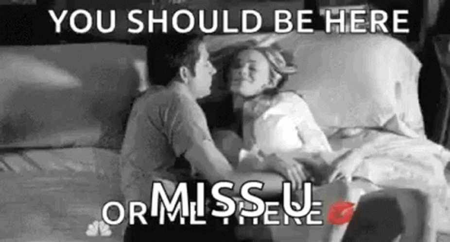 You Should Be Here I Miss You Romantically GIF