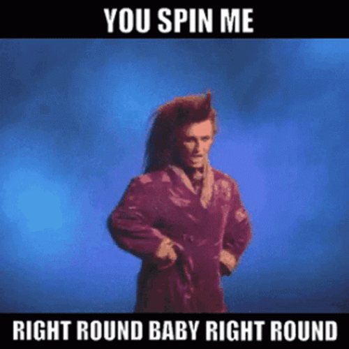 You Spin Me Right Round Baby Right Round Pete Burns GIF