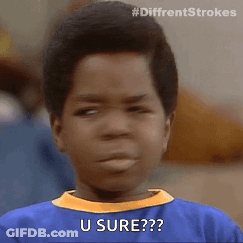 You Sure Pouting Lips Kid GIF