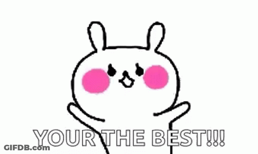 You The Best Blushing Cat Animation GIF