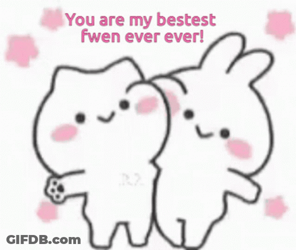 You The Best Cat Friend Animation GIF