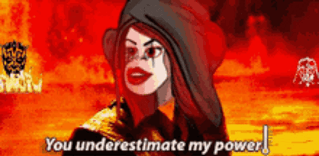 You Underestimate My Power Animation Meme GIF