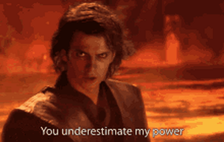 You Underestimate My Power Darth Vader Star Wars GIF