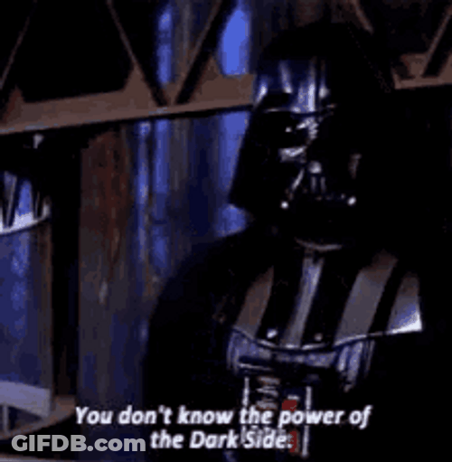 You Underestimate My Power Darth Vader Star Wars GIF