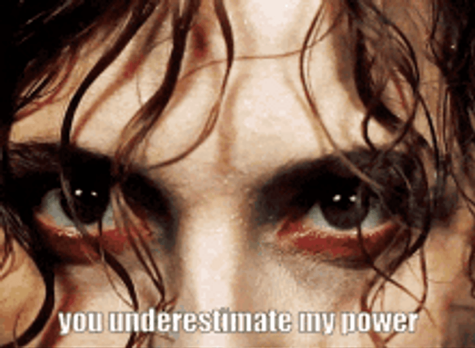 You Underestimate My Power Eyes Staring GIF