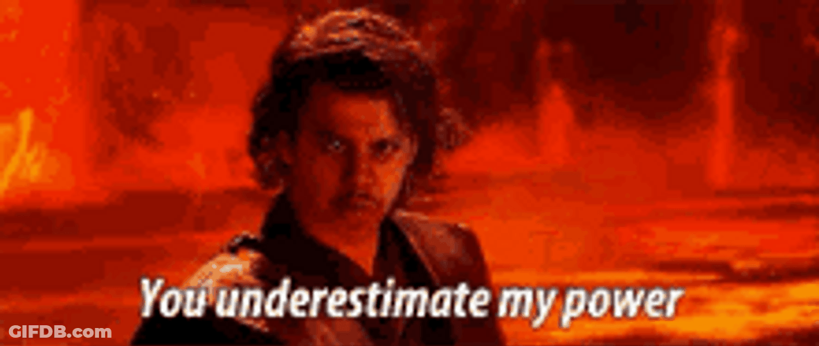 You Underestimate My Power Funny Meme Darth Vader GIF