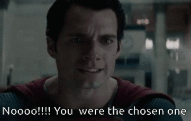 You Were The Chosen One Emotional Superman GIF