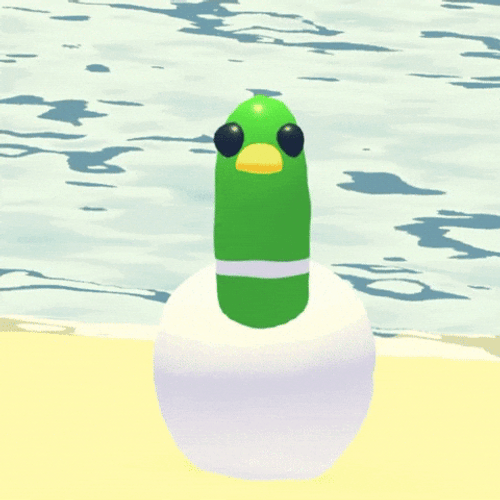 You What Animated Duck Spinning GIF