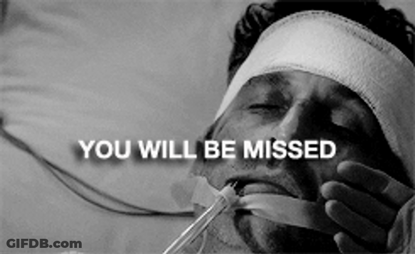 You Will Be Missed Greys Anatomy Derek Shepherd GIF