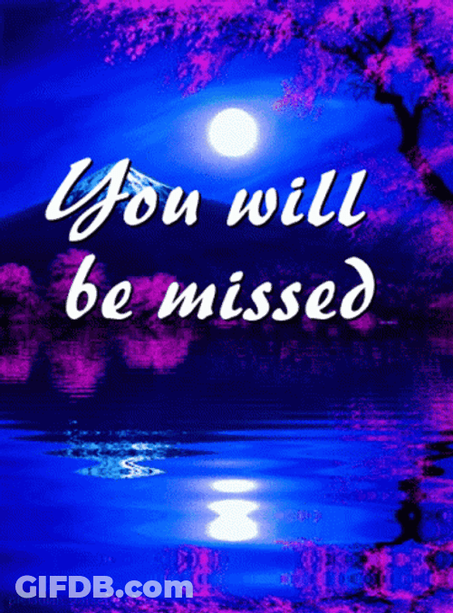 You Will Be Missed Moon Water Reflection GIF