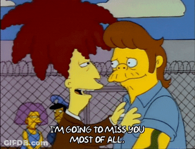 You Will Be Missed Sideshow Bob Snake Jailbird GIF