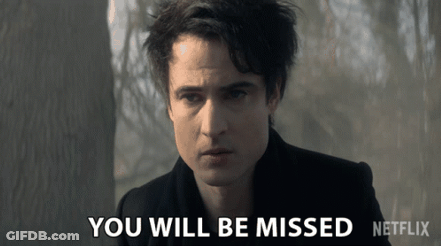 You Will Be Missed Tom Sturridge The Sandman GIF