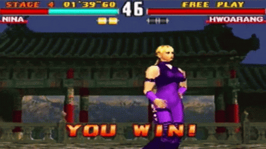 You Win Tekken Nina Williams GIF