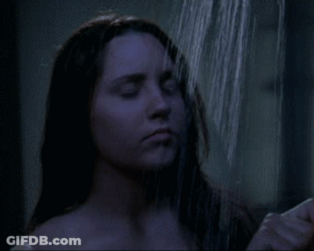 Young Amanda Bynes Showering GIF