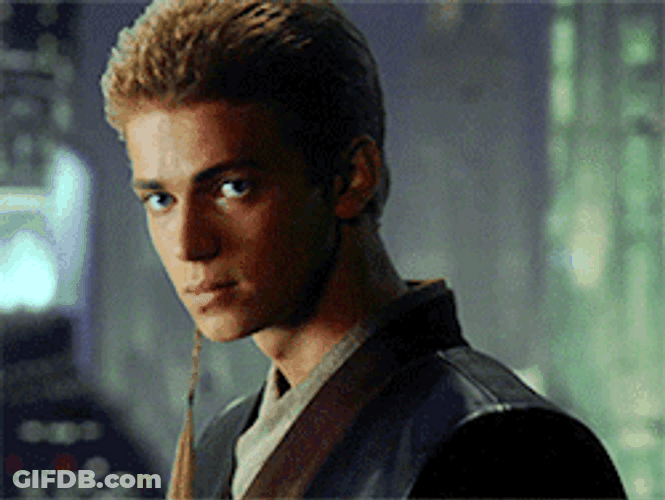 Young Anakin Skywalker Looks Sad GIF
