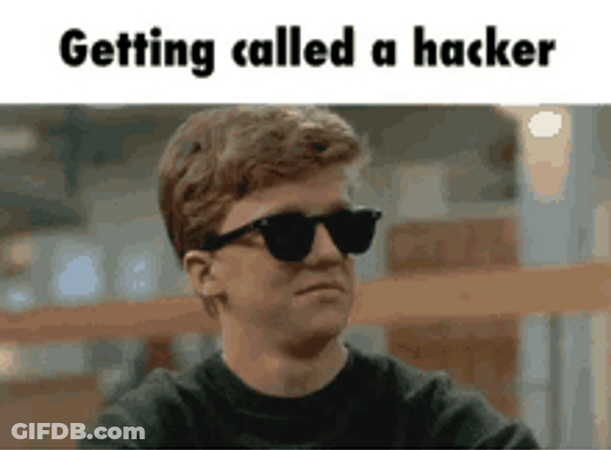 Young Anthony Michael Hall Cool Getting Called Hacker GIF