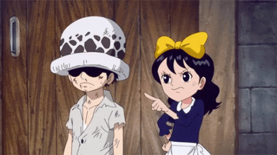 Young Baby 5 Slapping Young Trafalgar Law GIF