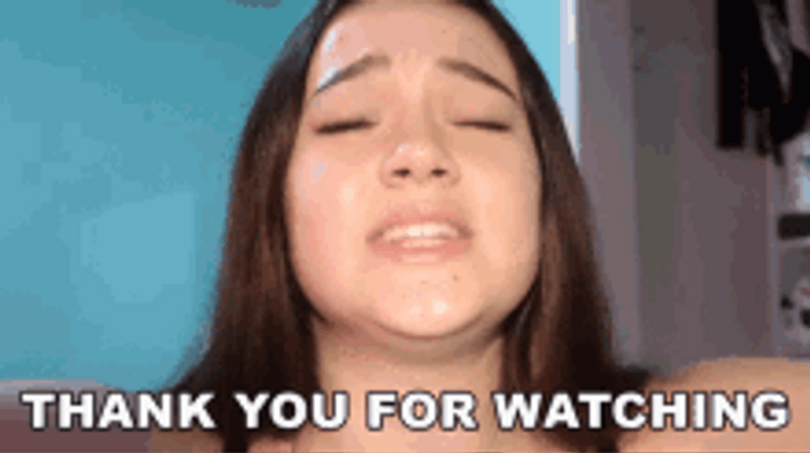 Young Blogger Thank You For Watching GIF