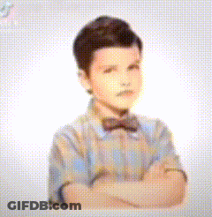 Young Boy Crossed Arms Plaid Shirt Bow Tie GIF
