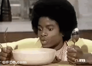 Young Boy Eating Oatmeal Saying I Love Oatmeal GIF