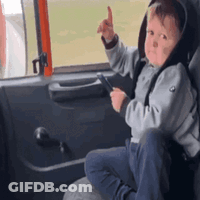 Young Boy Giving Middle Finger GIF