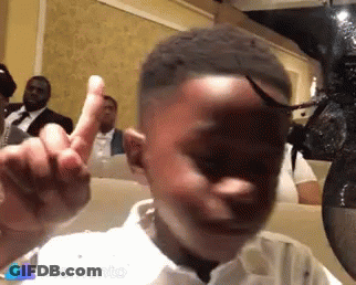 Young Boy Giving Middle Finger GIF