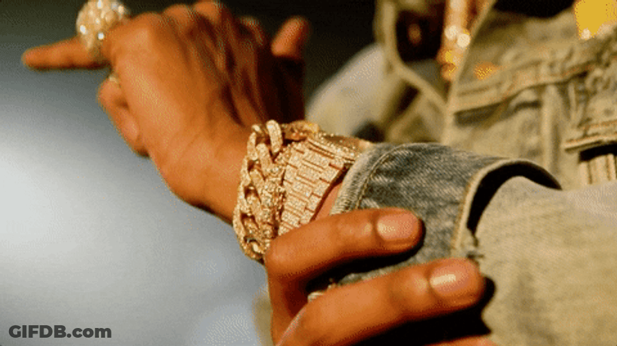 Young Boy Gold Jewelry Watch GIF