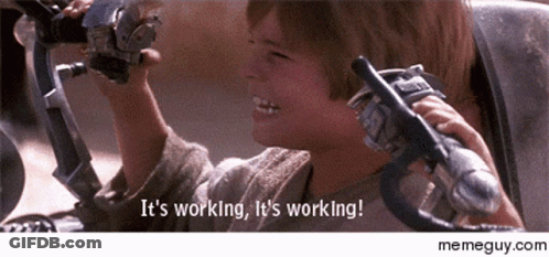 Young Boy Holding Gun Smiling Saying It's Working GIF