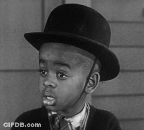 Young Boy In Black Top Hat And Tie GIF