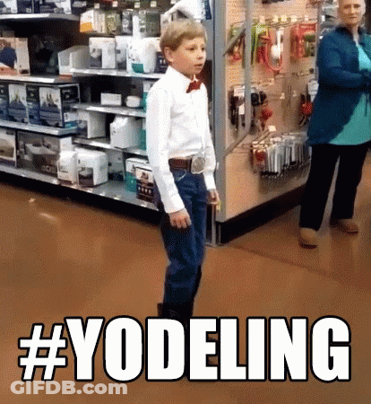 Young Boy In Bow Tie #Yodeling GIF
